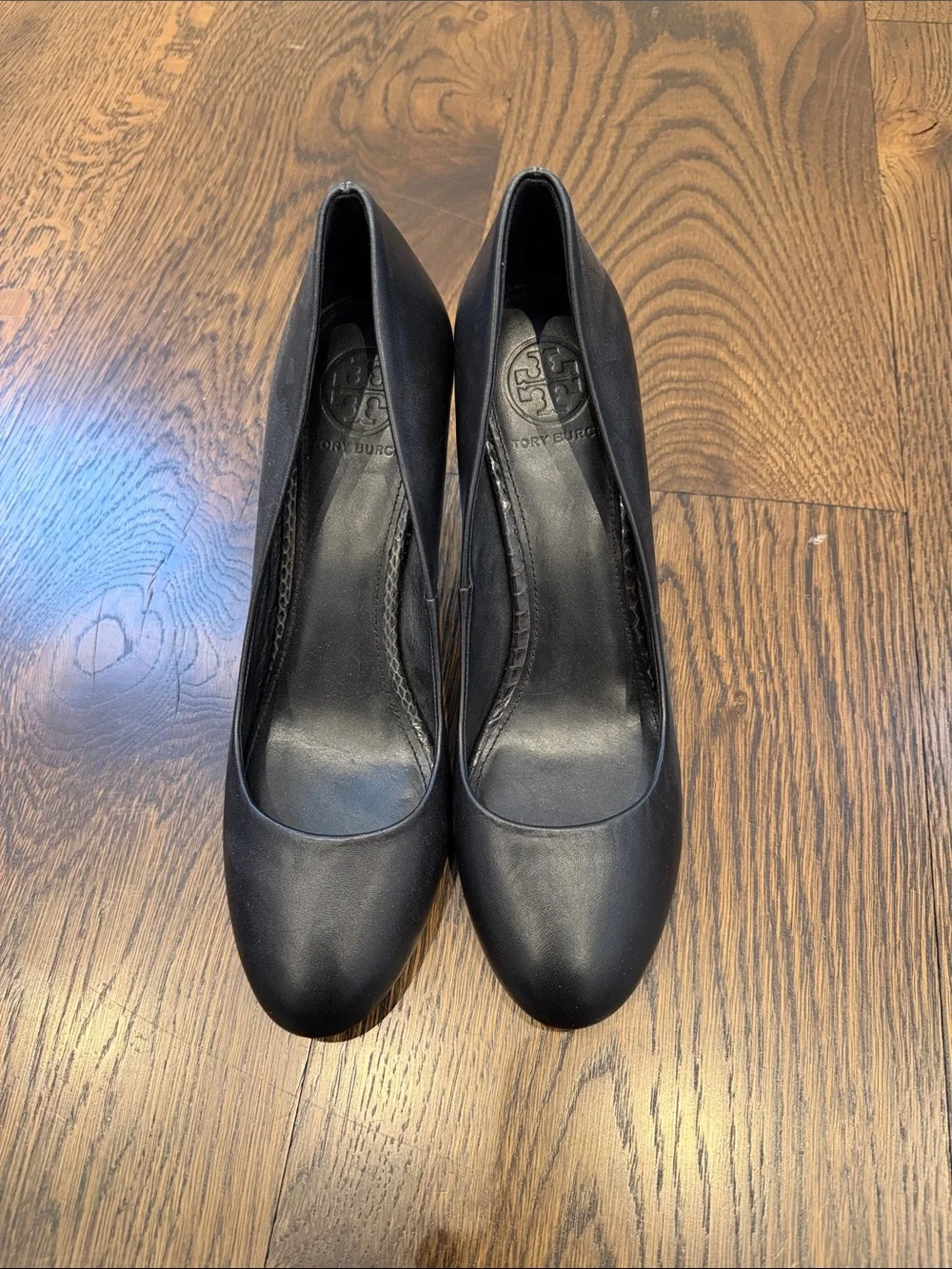Tory Burch Black Women's Round-Toe Pumps